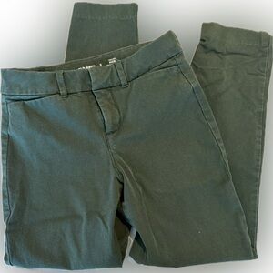 Old Navy Dark Green Cropped Pants